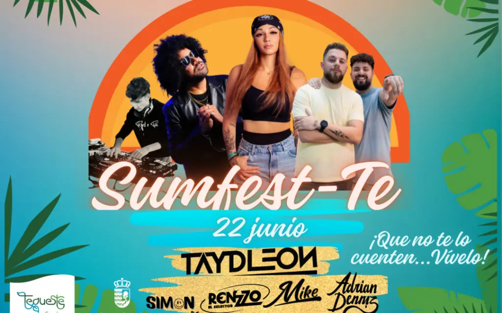 Cartel y Programa del Festival Sumfest-te de verano de Tegueste 2024