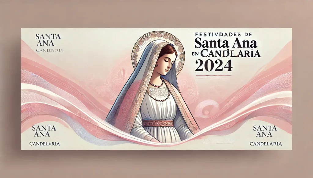 Cartel Festividades de Santa Ana en Candelaria 2024