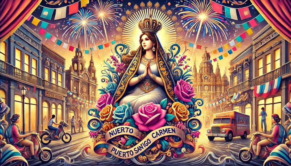 Programación de Eventos de las Fiestas en Honor a Nuestra Señora del Carmen en Puerto Santiago 2024
